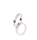 Eternal Love Ring with Diamonds, Titanium Steel, Fade-Resistant