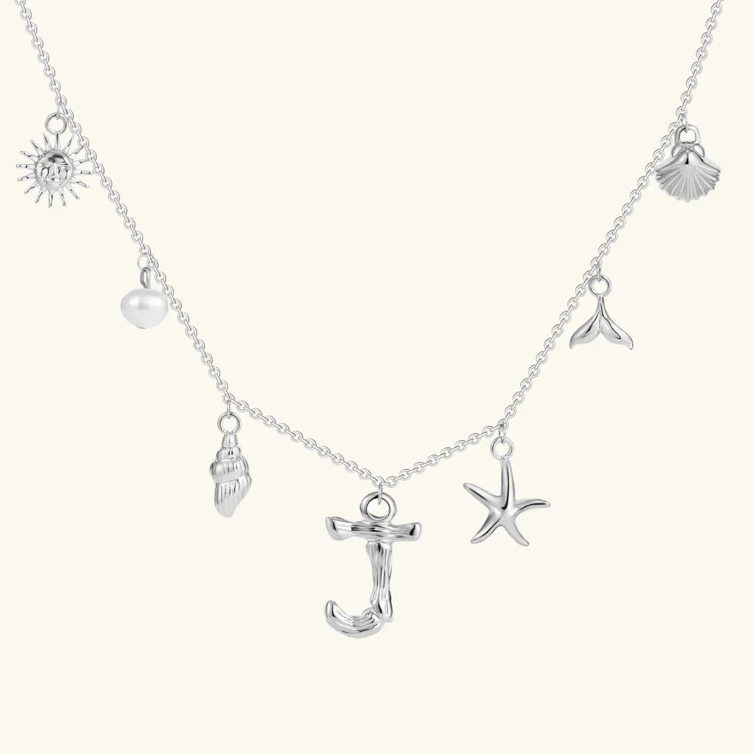 Avaria Ocean Initial Necklace