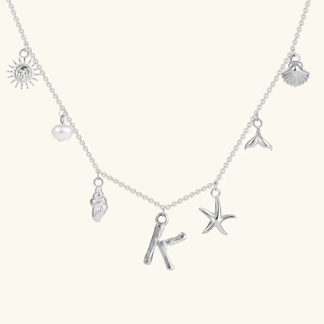 Avaria Ocean Initial Necklace