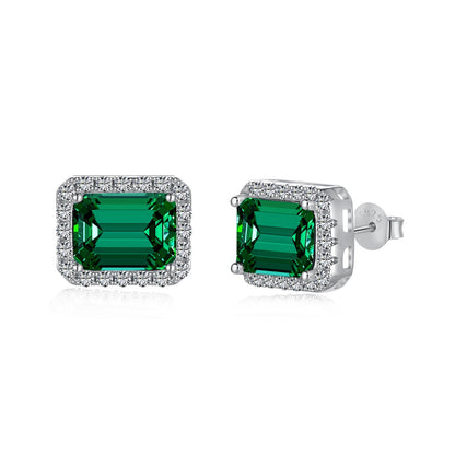 [AuraEcho]Luxurious Dainty Emerald Cut Banquet Earrings