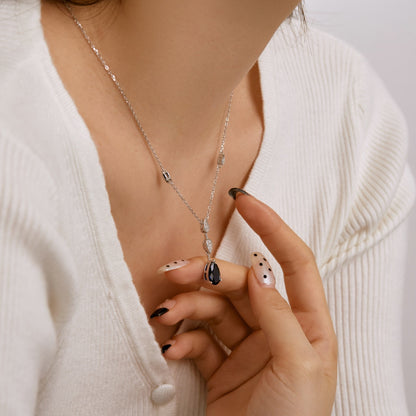 [AuraEcho]Dazzling Pear Cut Necklace