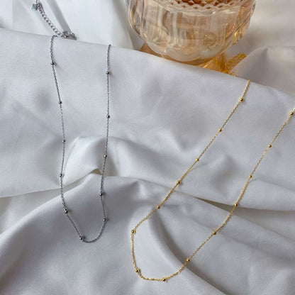 [AuraEcho]Small Bead Clavicle Chain Simple Necklace