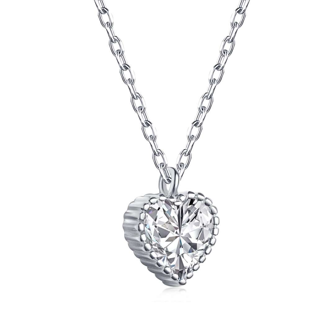 [AuraEcho]Ornate Heart Shape Necklace