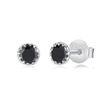 [AuraEcho]Sparkling Colorful Round Shape Earrings