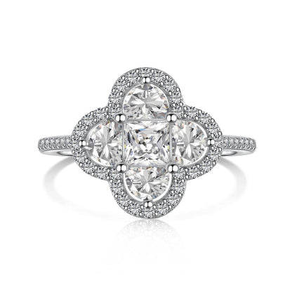 [AuraEcho]Luxurious Eternity Flower Shape Banquet Ring