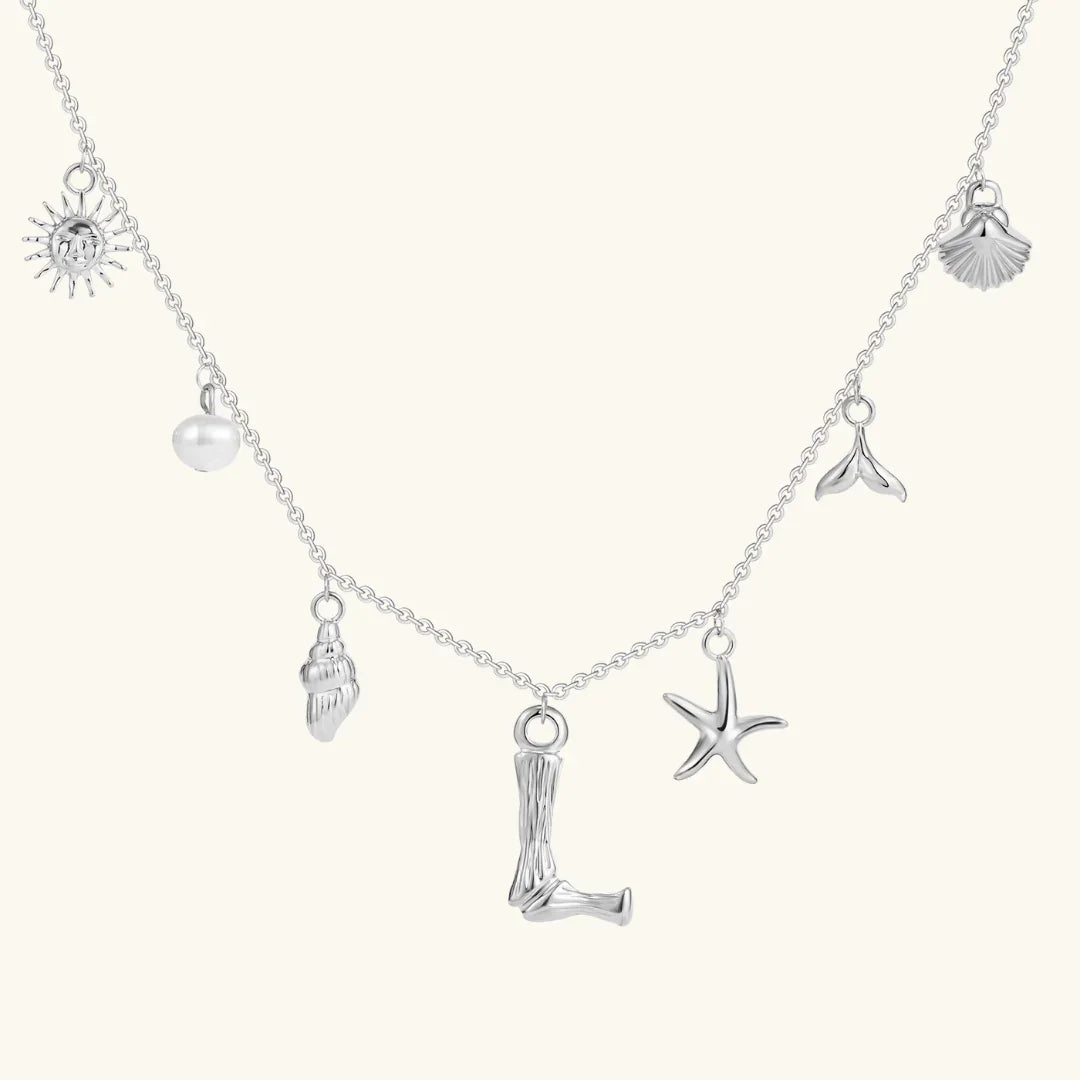 Avaria Ocean Initial Necklace