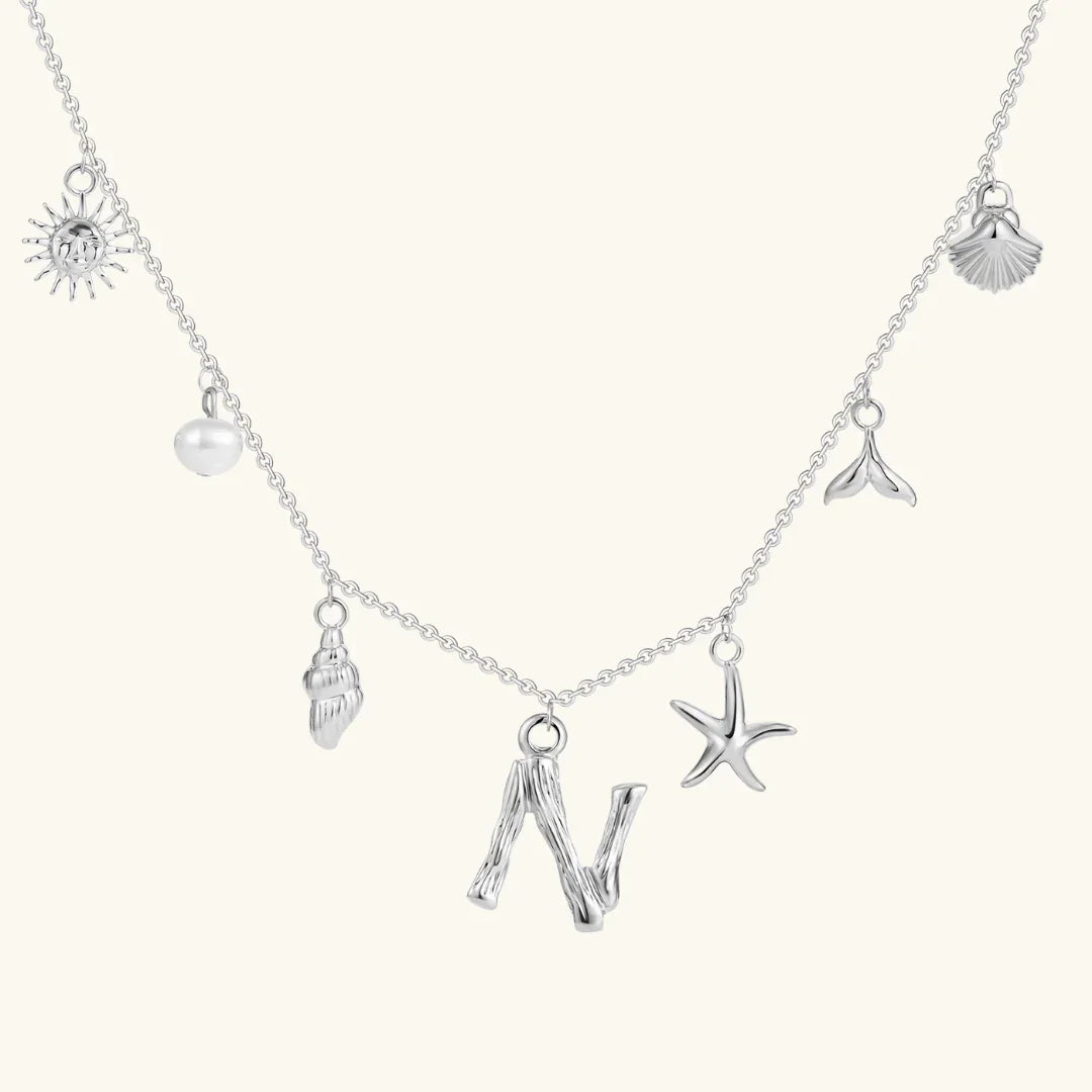 Avaria Ocean Initial Necklace