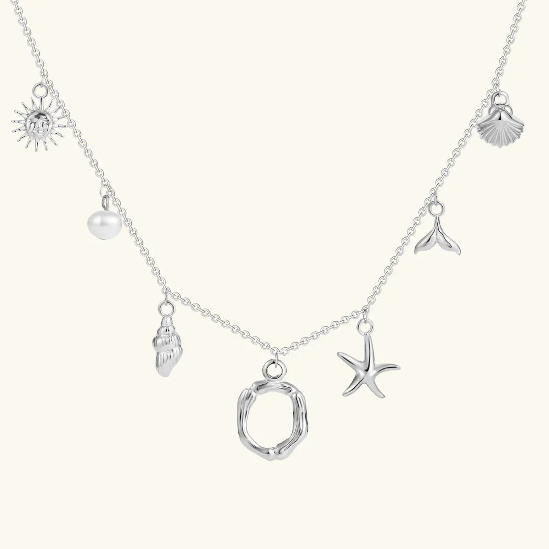 Avaria Ocean Initial Necklace