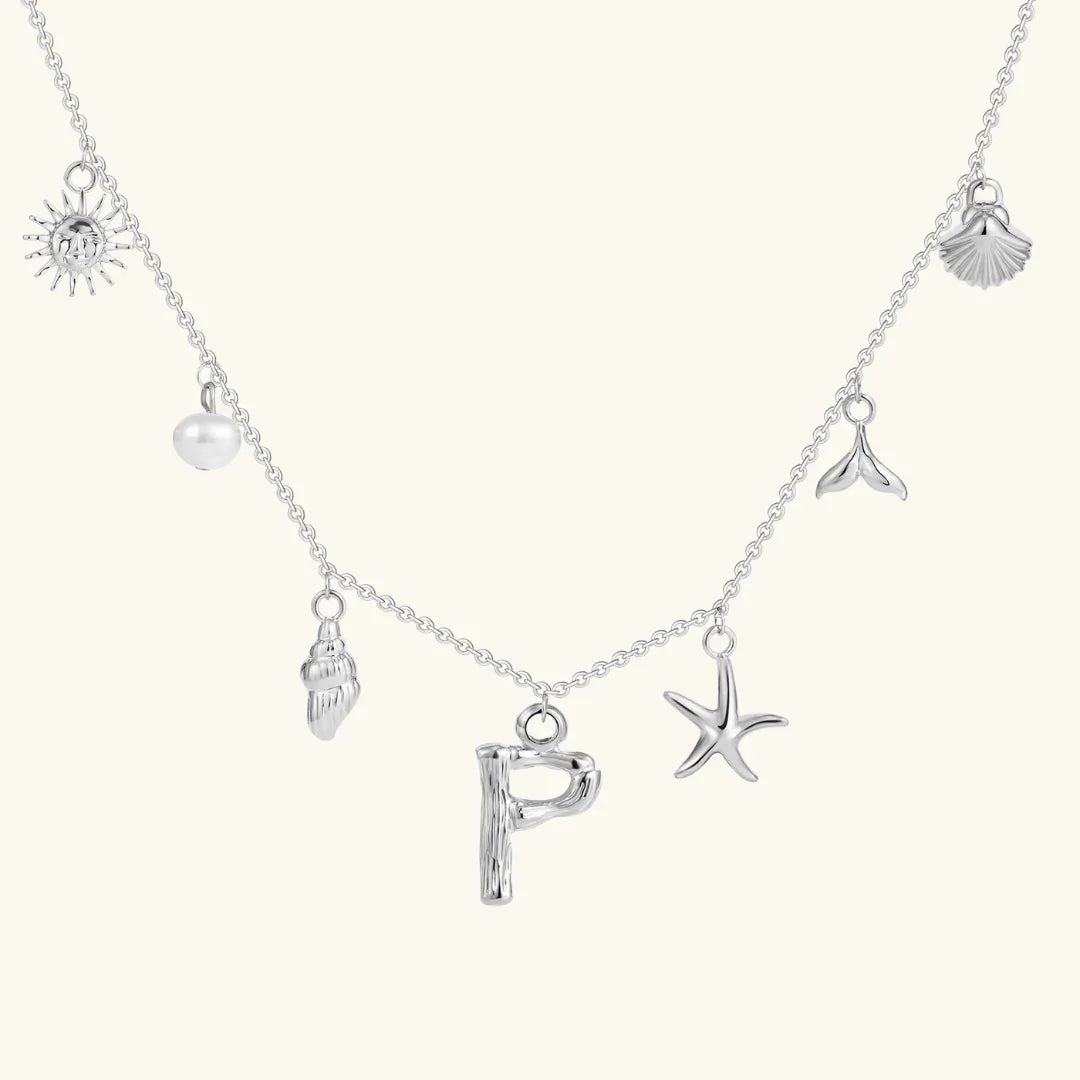 Avaria Ocean Initial Necklace