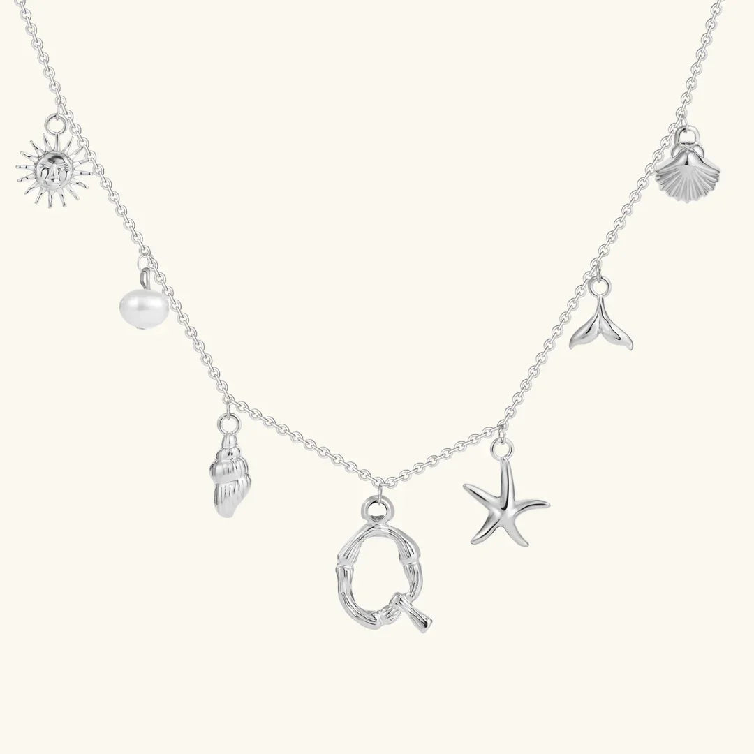 Avaria Ocean Initial Necklace