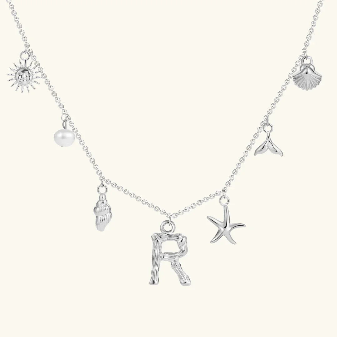 Avaria Ocean Initial Necklace