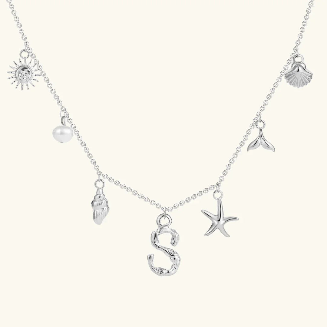 Avaria Ocean Initial Necklace