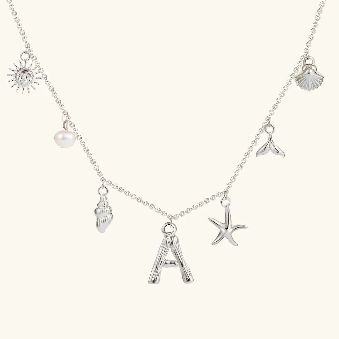 Avaria Ocean Initial Necklace