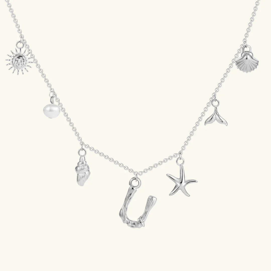Avaria Ocean Initial Necklace