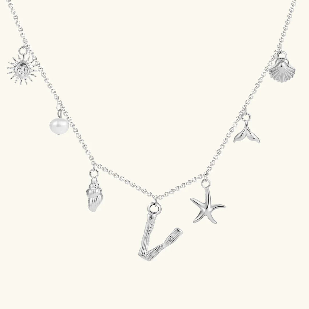 Avaria Ocean Initial Necklace