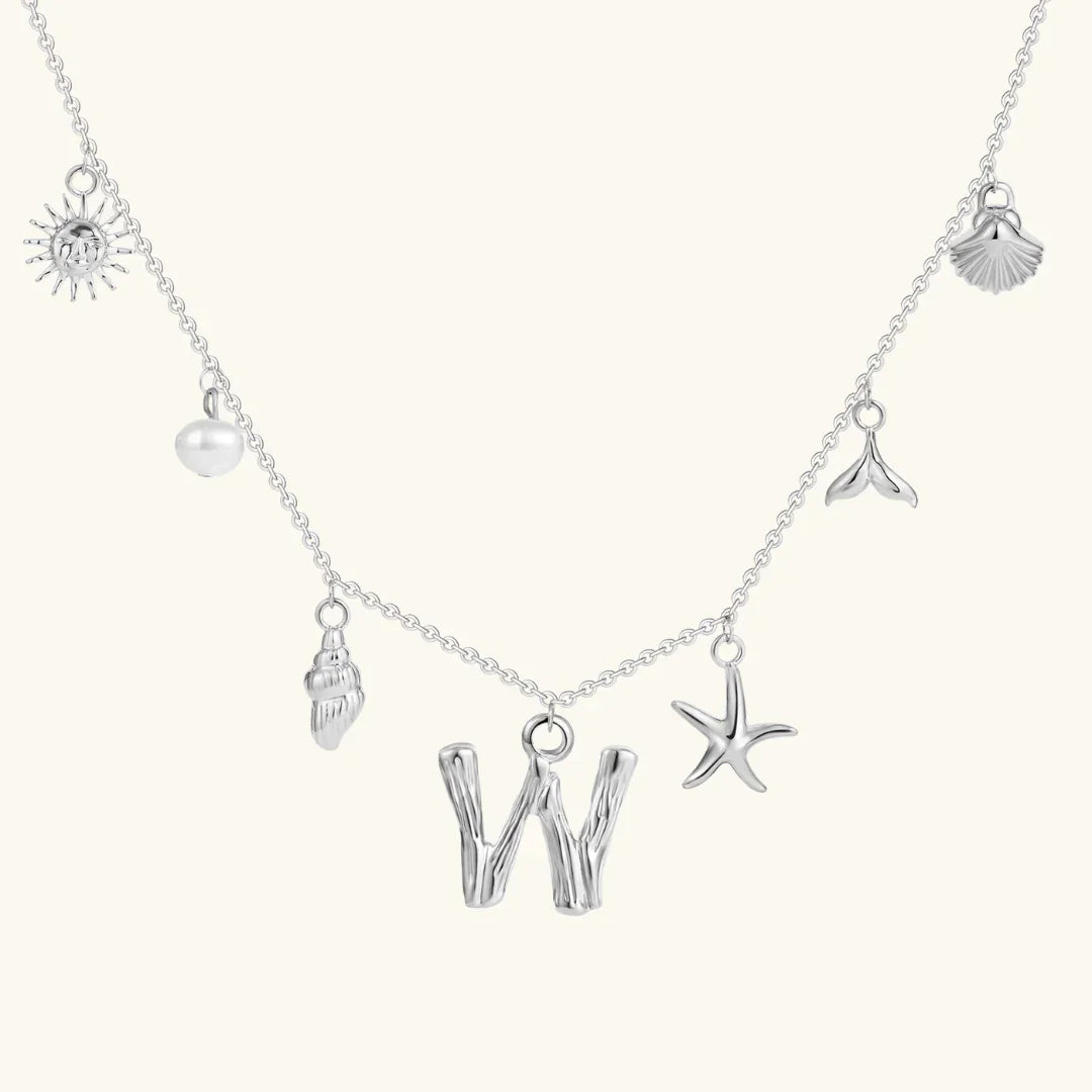 Avaria Ocean Initial Necklace