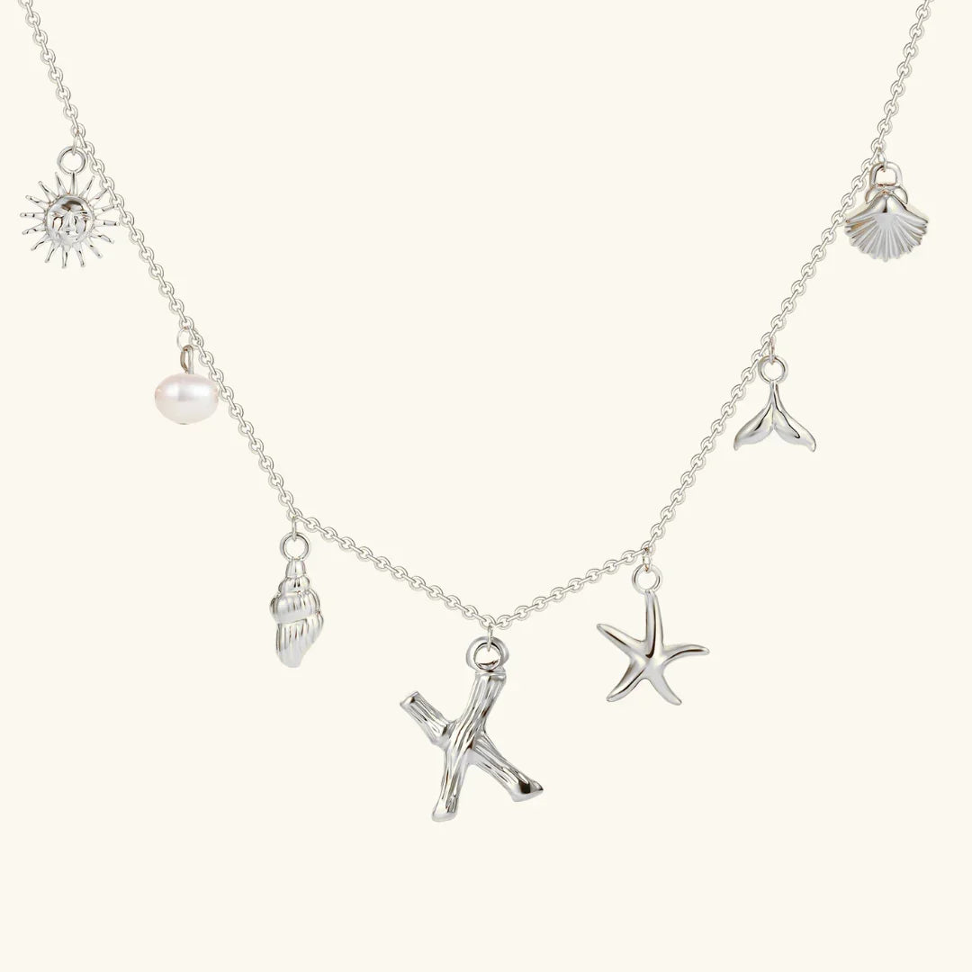 Avaria Ocean Initial Necklace
