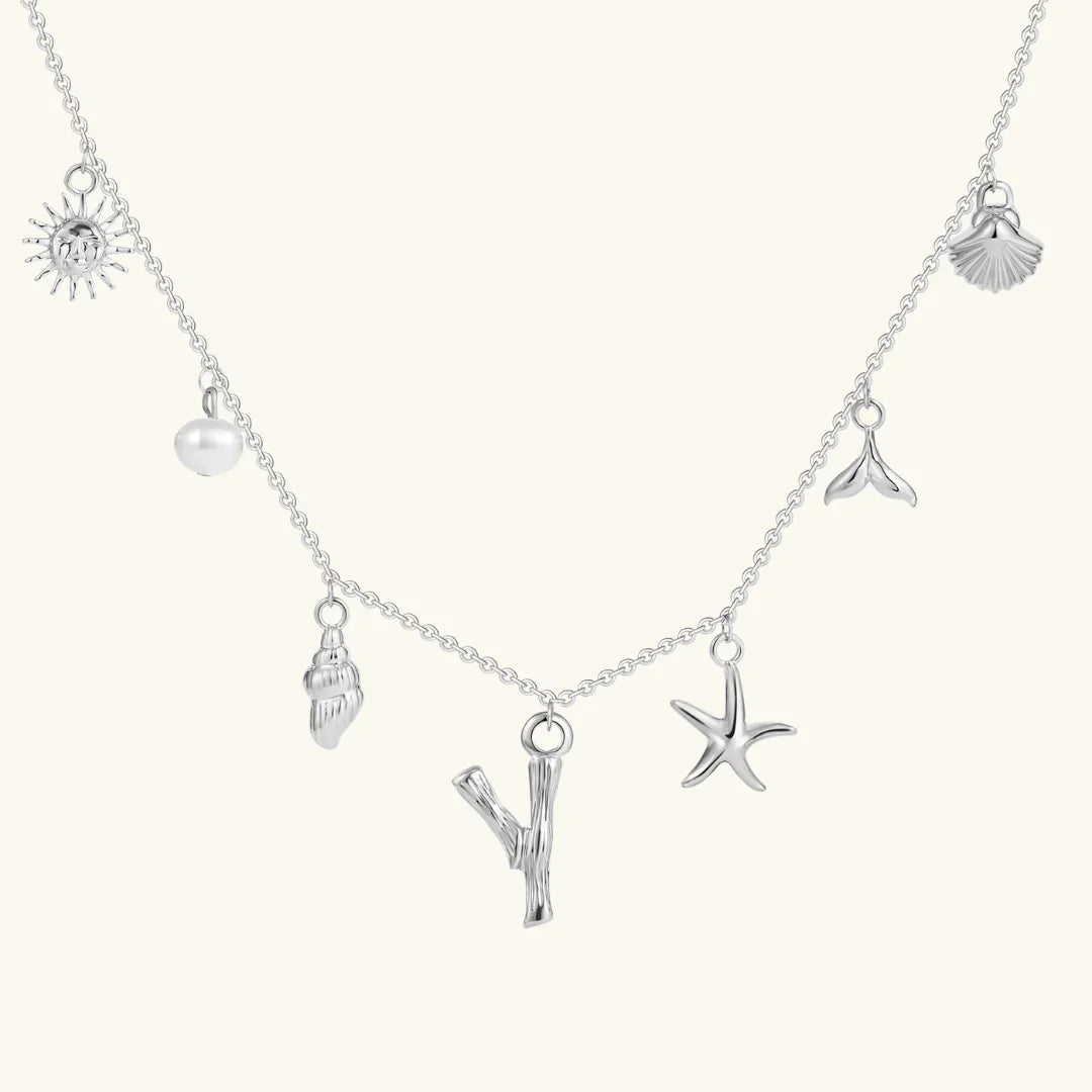 Avaria Ocean Initial Necklace