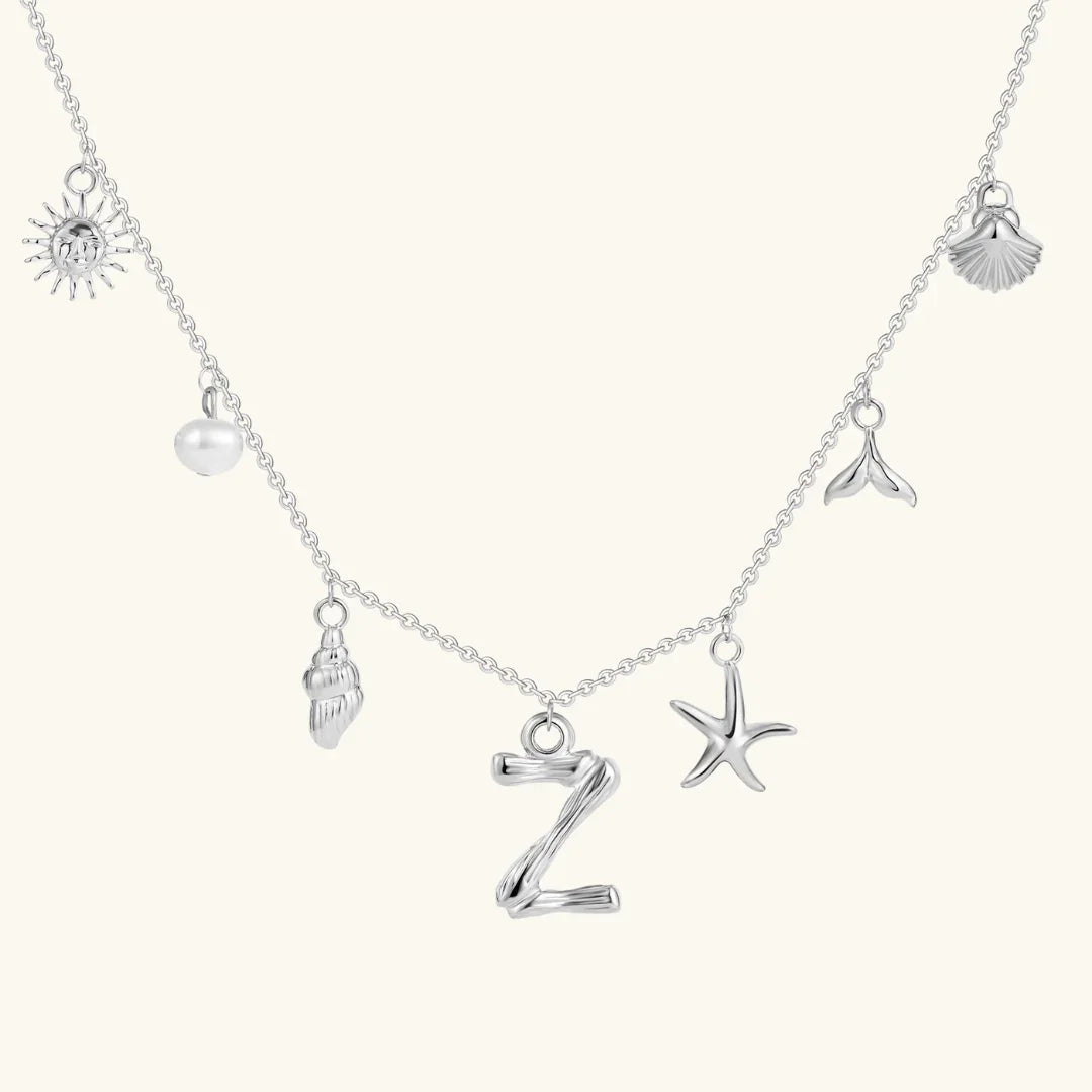 Avaria Ocean Initial Necklace