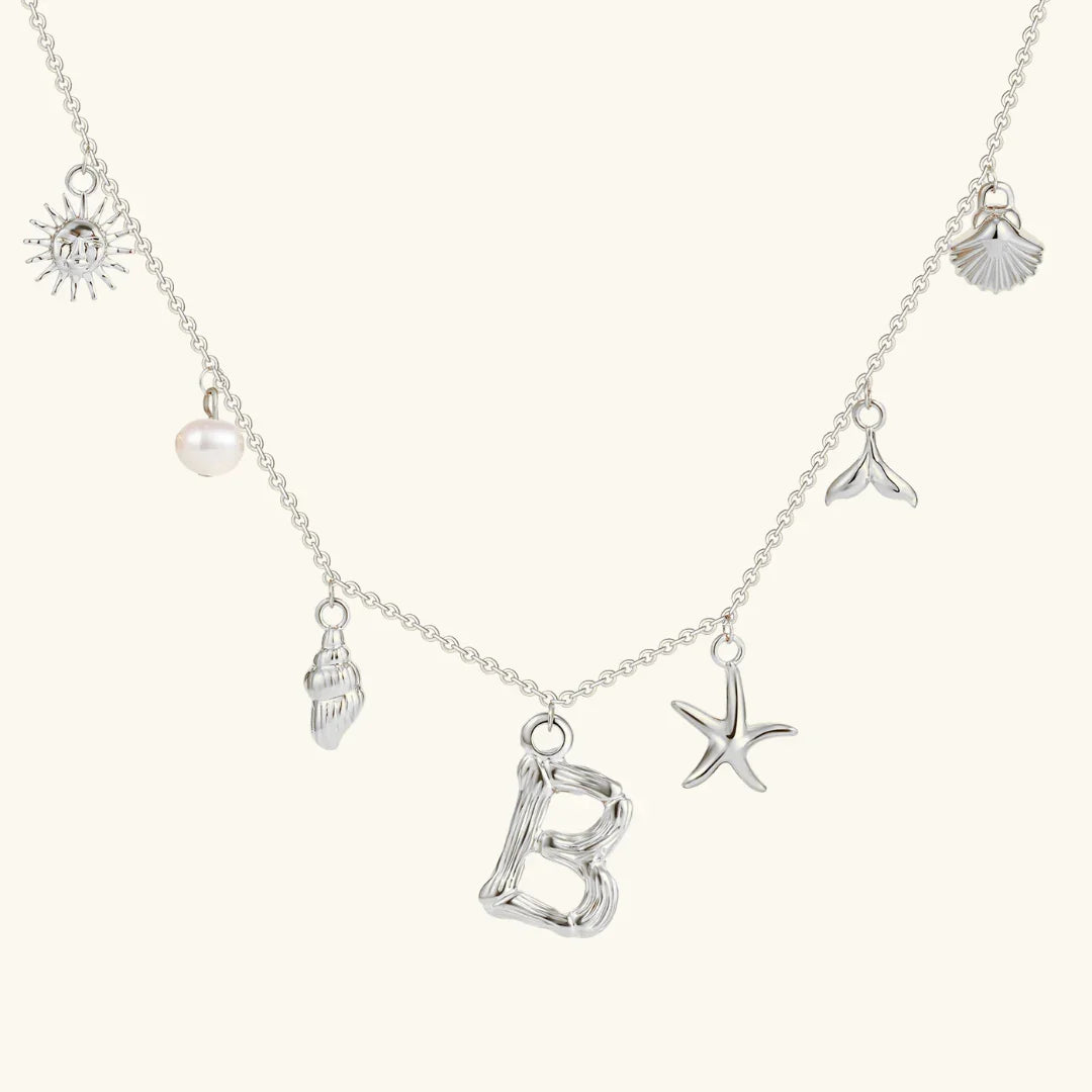 Avaria Ocean Initial Necklace