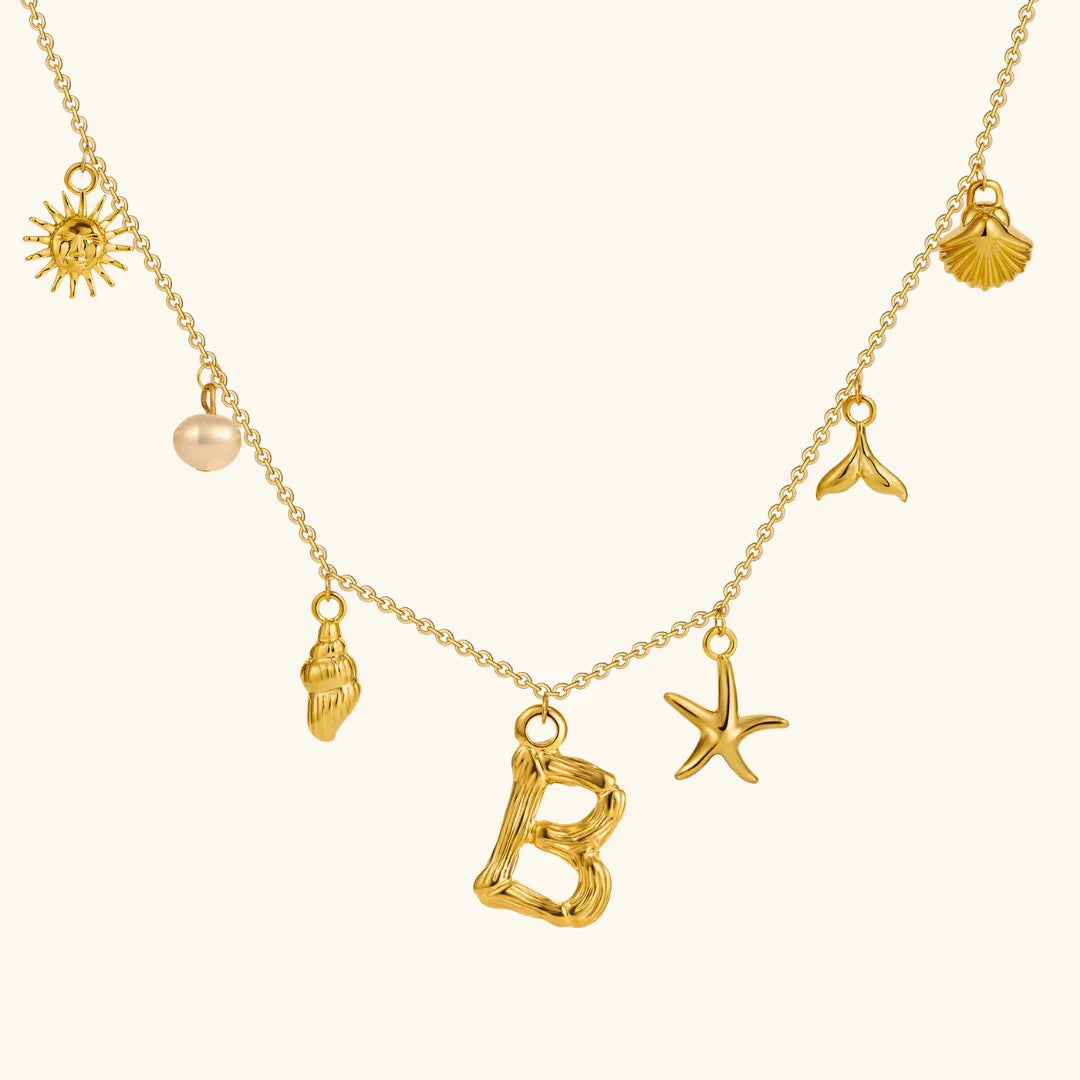 Avaria Ocean Initial Necklace