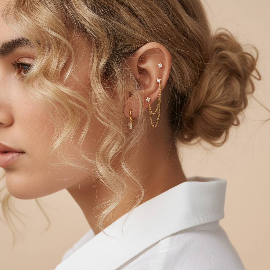 Dina Essential Diamond Earrings Bundle