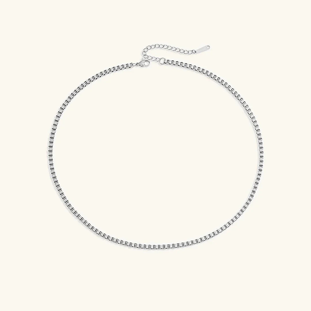 Danica Box Chain Gold Necklace