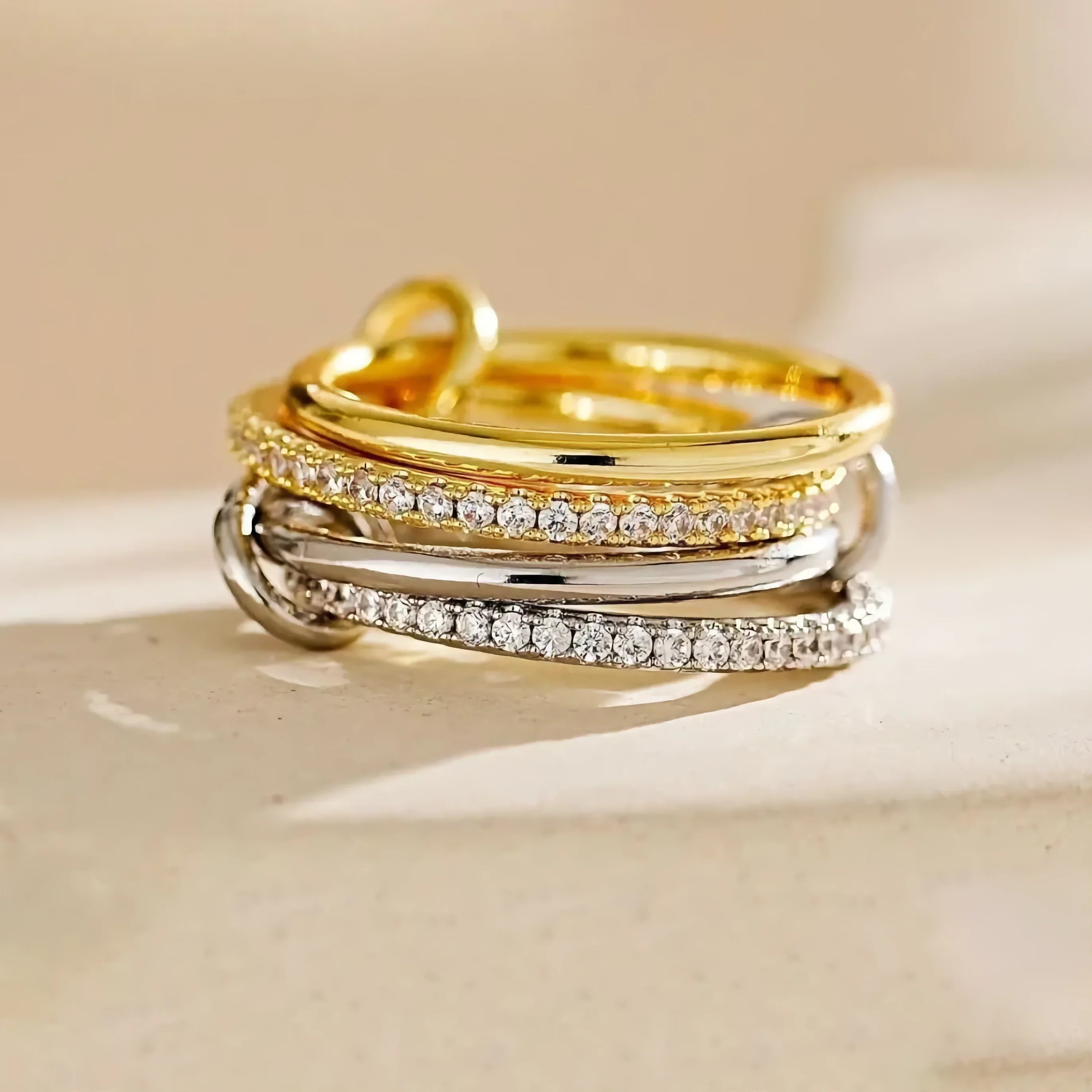 Ivy Stacked Diamond Ring