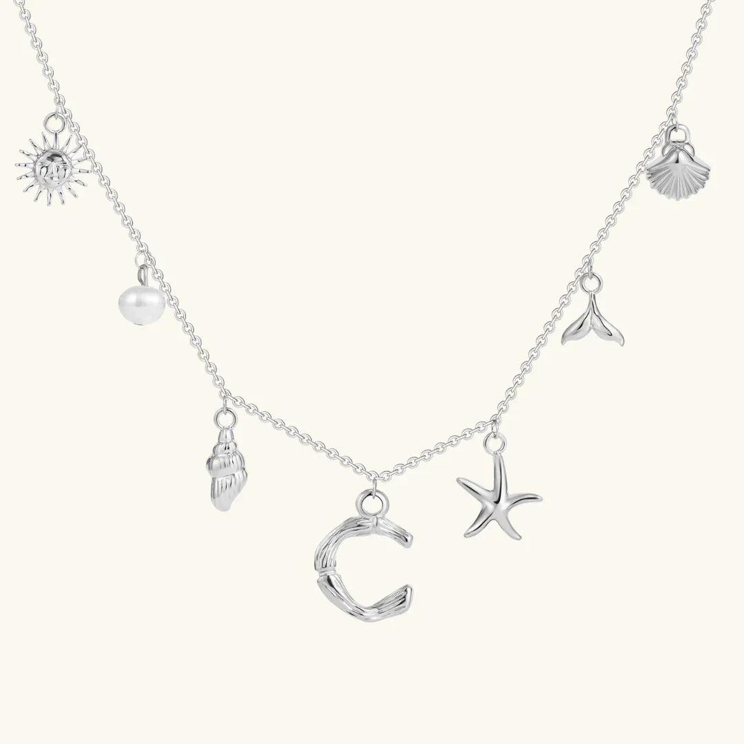 Avaria Ocean Initial Necklace