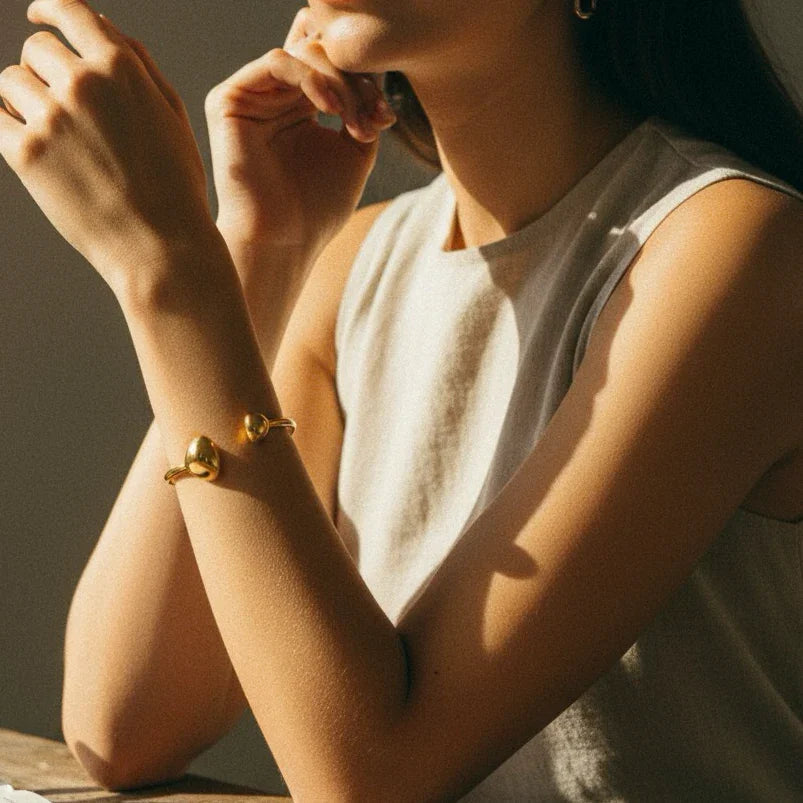 Mallory Minimalist Gold Cuff