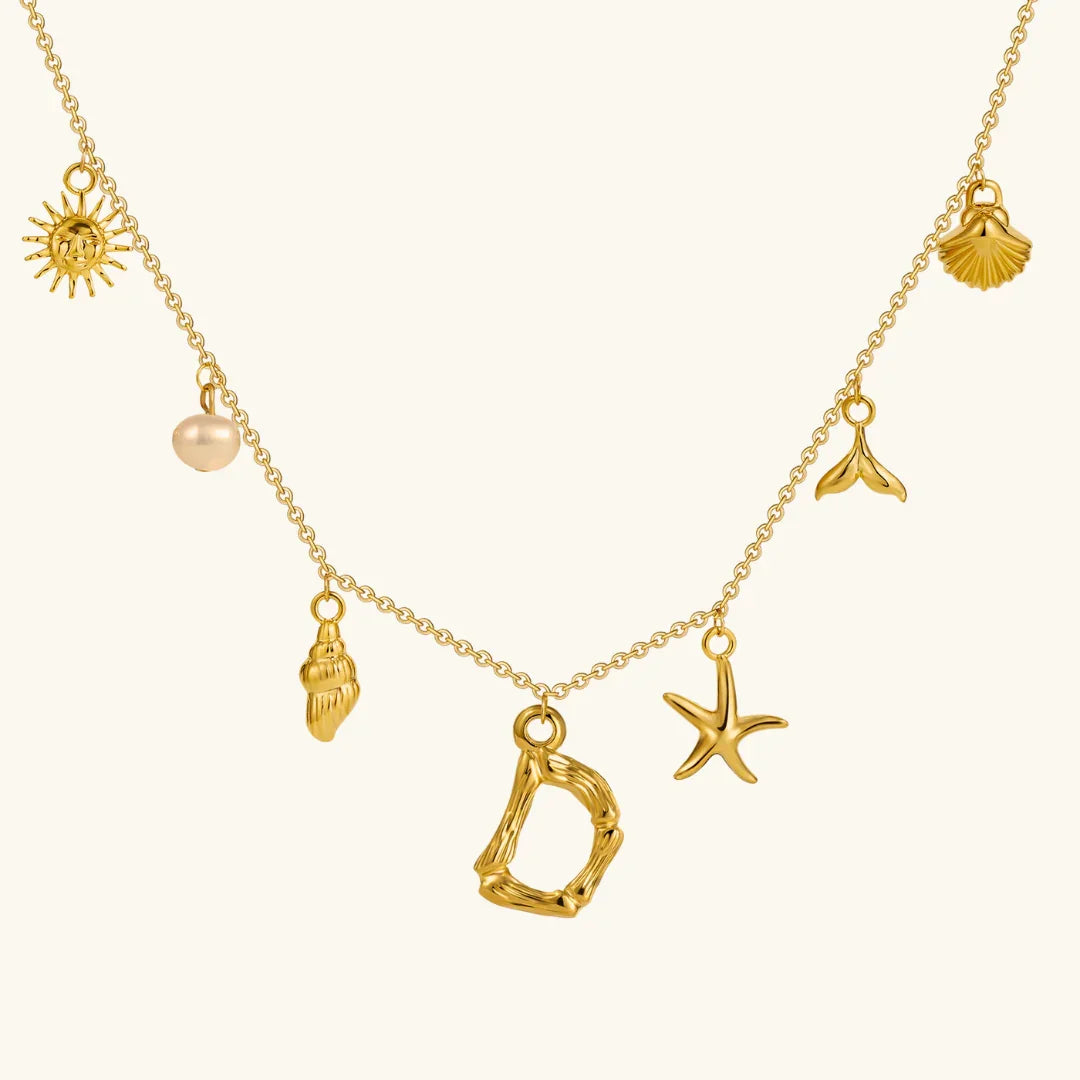 Avaria Ocean Initial Necklace