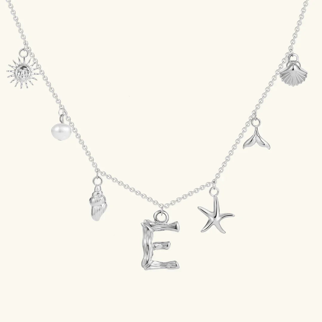 Avaria Ocean Initial Necklace