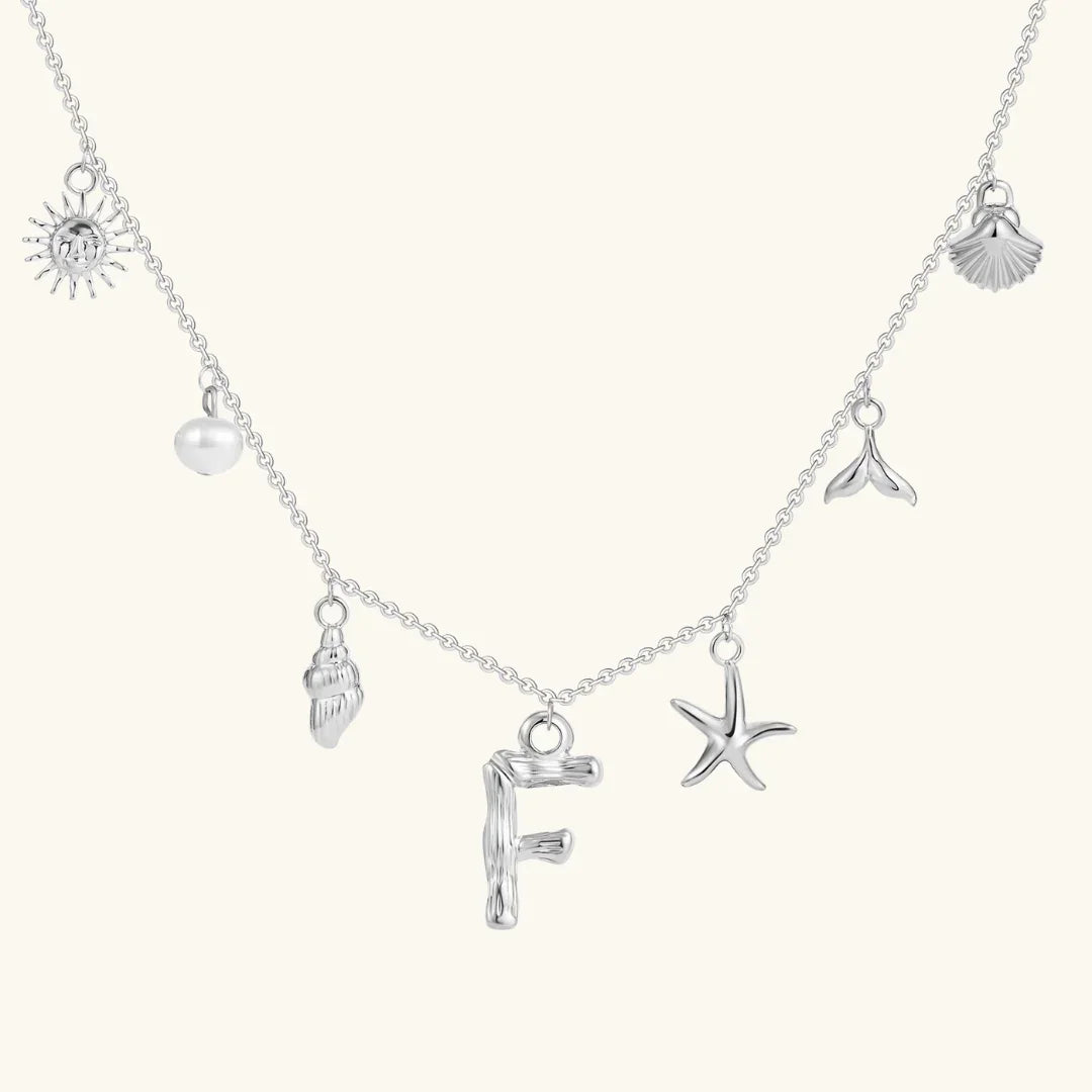 Avaria Ocean Initial Necklace