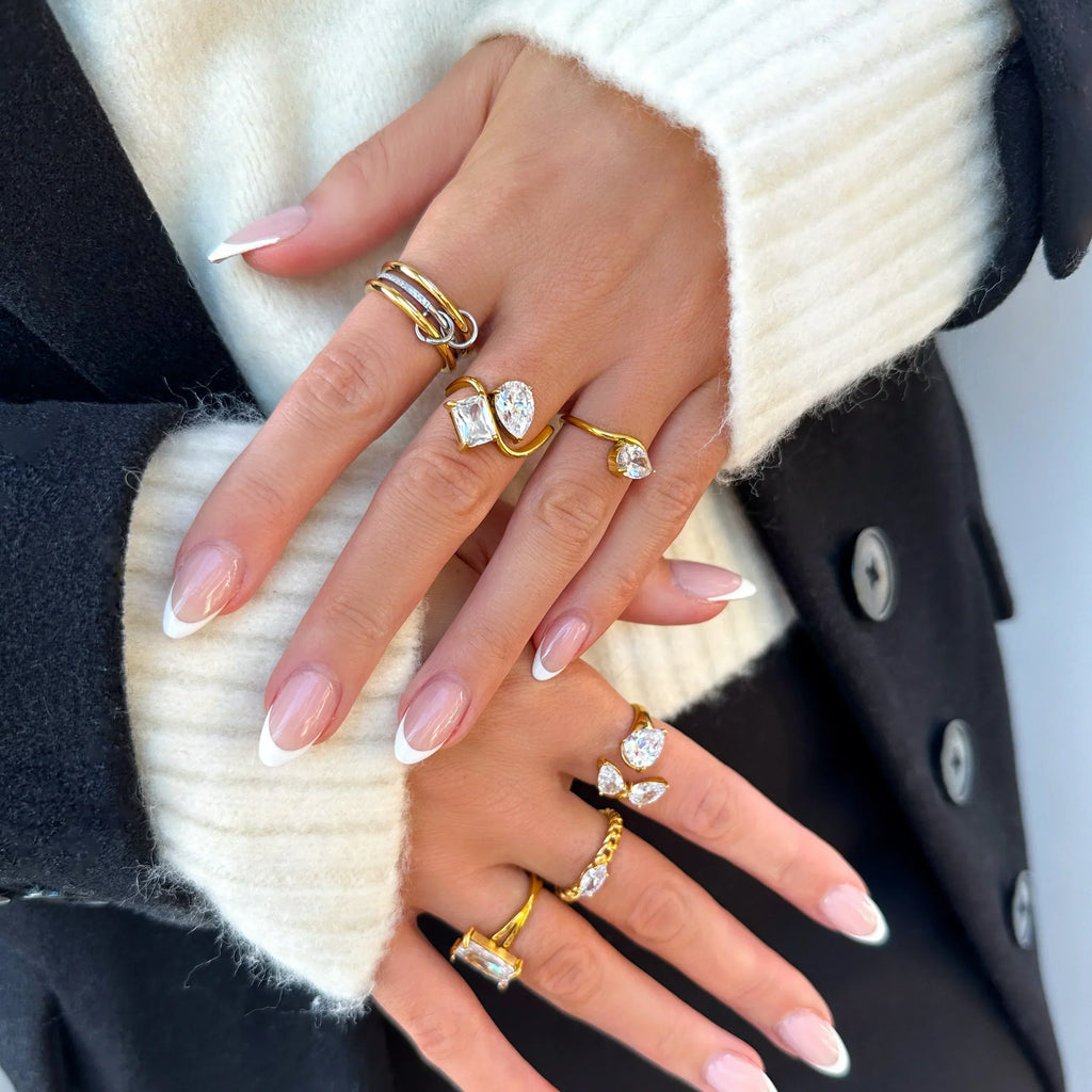 Chastity Diamond Ring Stack