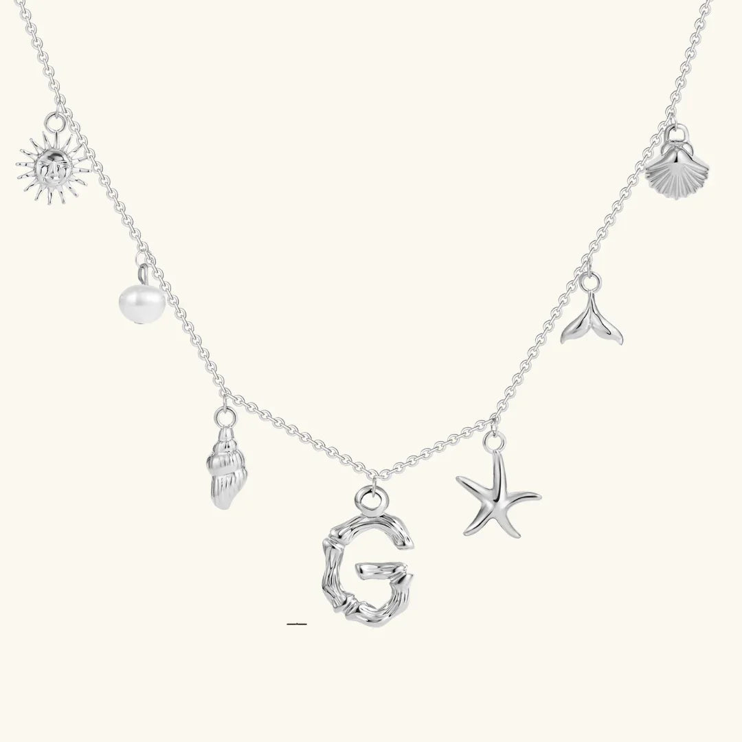 Avaria Ocean Initial Necklace