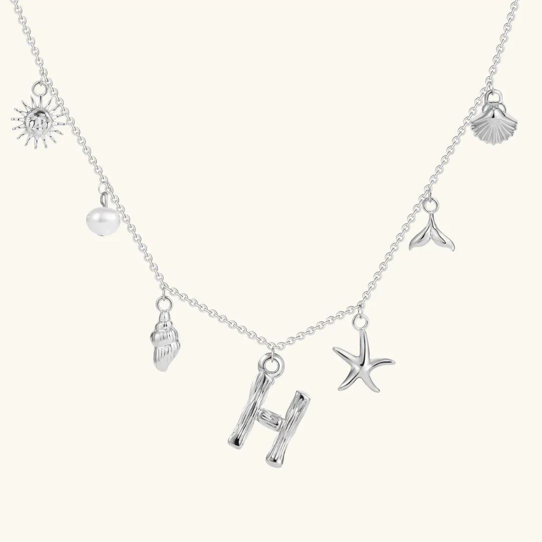 Avaria Ocean Initial Necklace