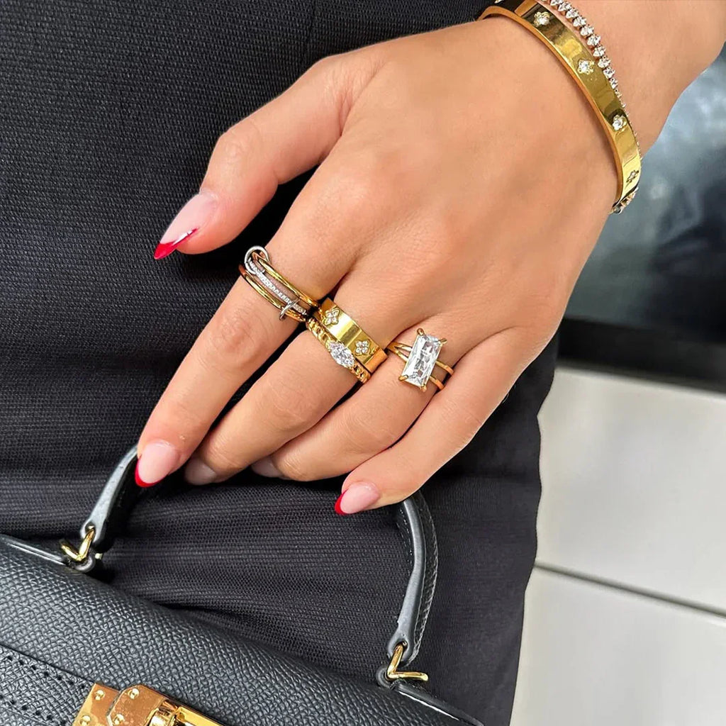 Chastity Diamond Ring Stack