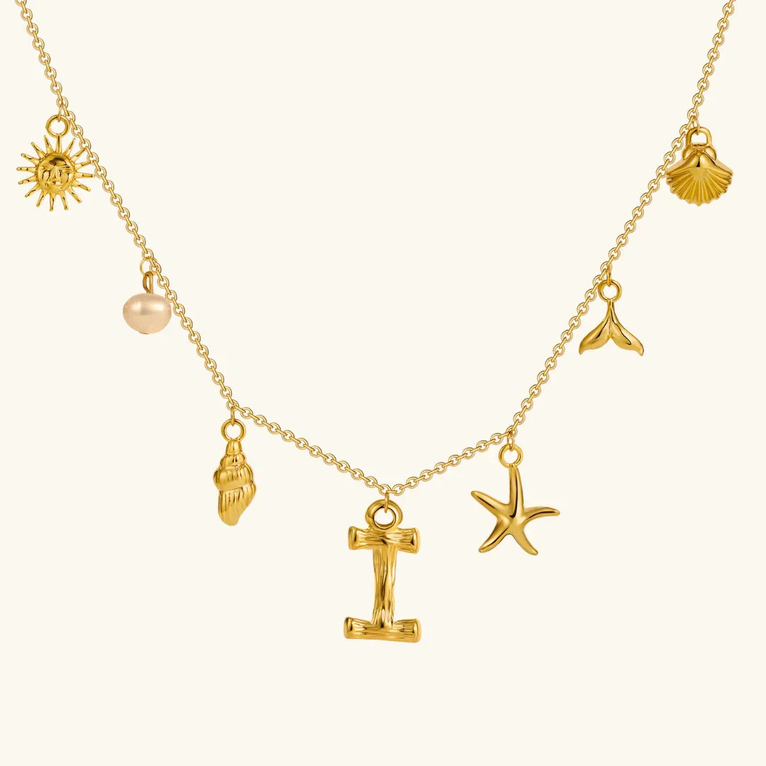 Avaria Ocean Initial Necklace