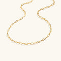 Amber Gold Chain Necklace
