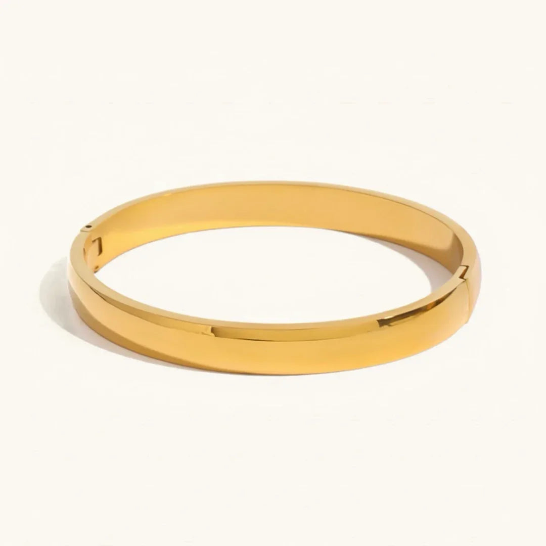 Melina Large Stacking Gold Bangle