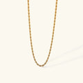 Calle Rope Chain Gold Necklace