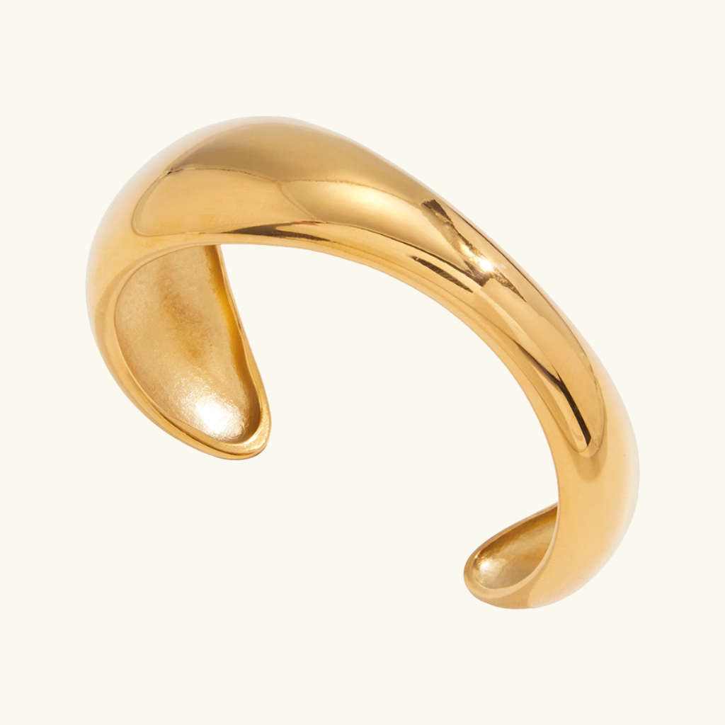 Jessa Sculpted Gold Bangle