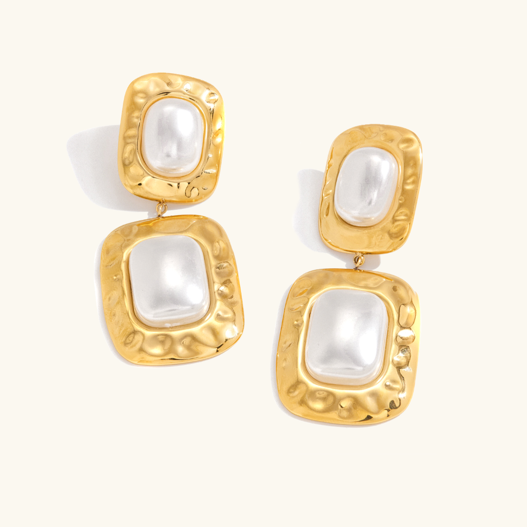 Trixie Chunky Pearl Drop Earrings