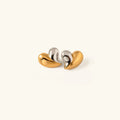 Dorothea Two Tone Heart Earrings
