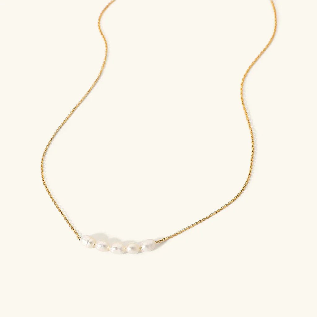 Elle Gold Pearl Necklace