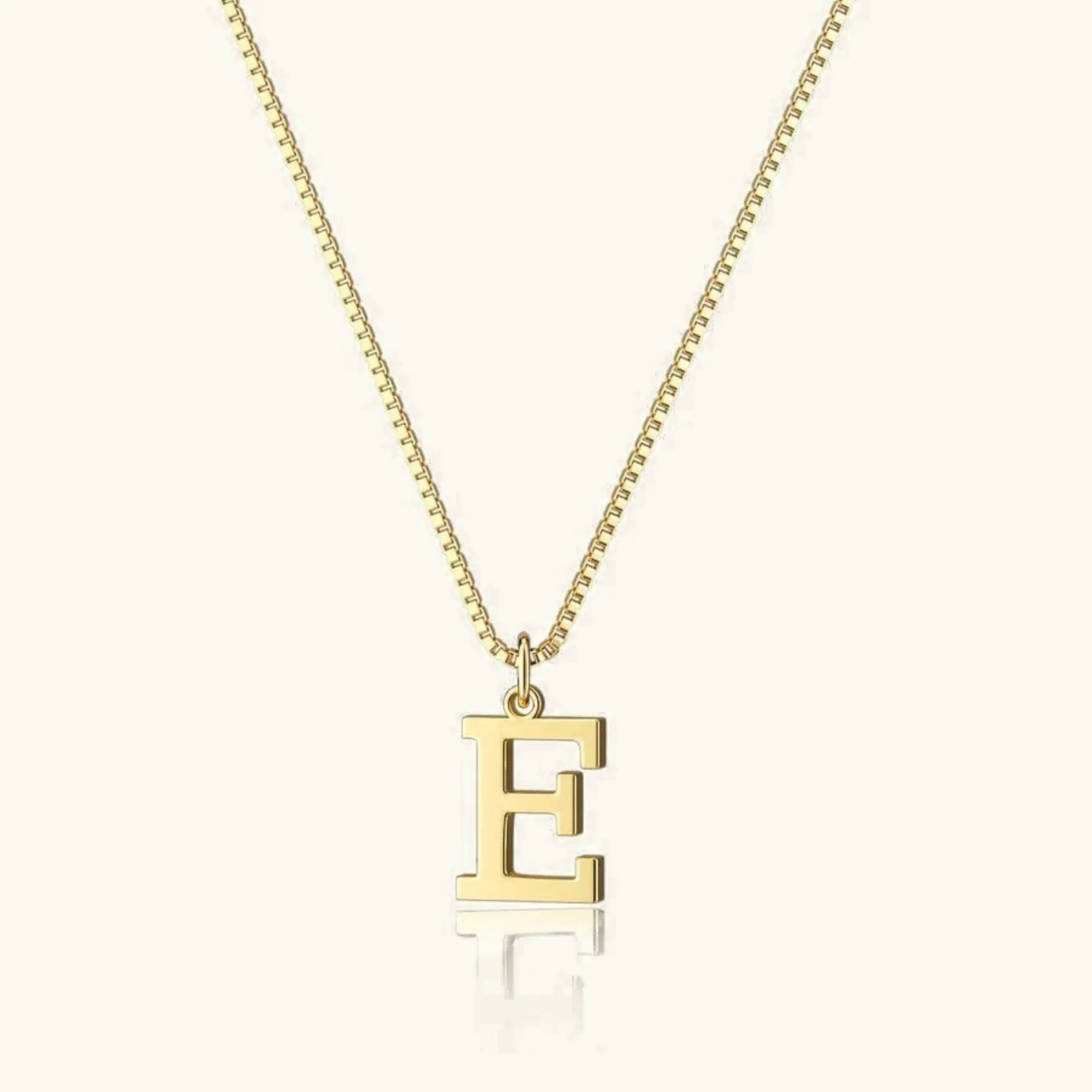 Therese Letter Initial Gold Necklace