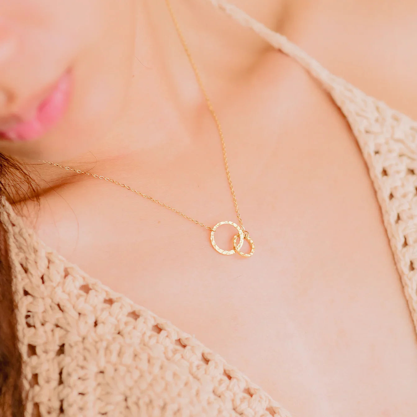 Isabelle Gold Hoop Necklace