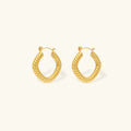 Emani Twist Square Earrings