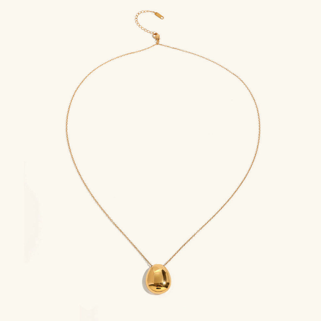Claribel Gold Dome Necklace