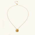 Claribel Gold Dome Necklace